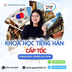 Khóa Học Tiếng Hàn Cấp Tốc
